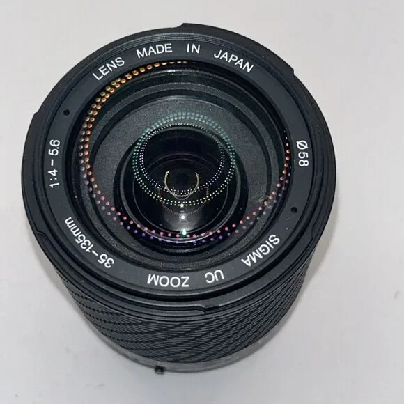 Sigma UC Zoom 35-135mm 1:4-5.6 Lens with Cap Made in Japan